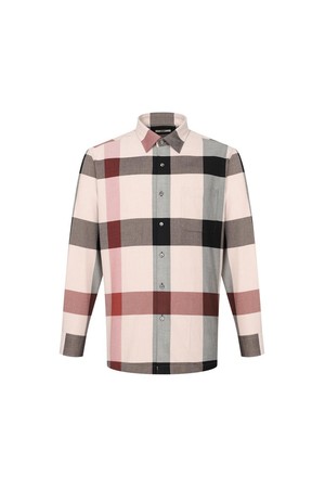 기모 폴리혼방 라지체크 캐주얼 셔츠 레귤러핏