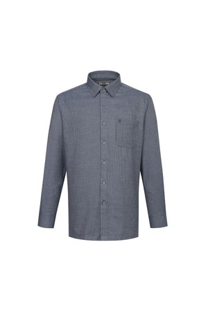 기모 폴리혼방 이지케어 마이크로체크 셔츠 레귤러핏