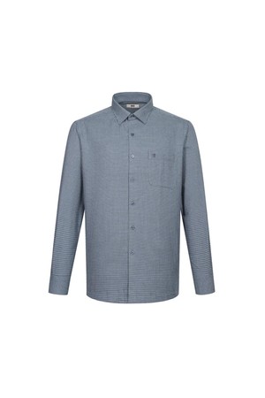 기모 폴리혼방 이지케어 마이크로체크 셔츠 레귤러핏