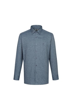 기모 면100 프린트 패턴 캐주얼 셔츠 레귤러핏