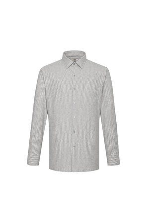 면100 프린트 패턴 캐주얼 셔츠 레귤러핏