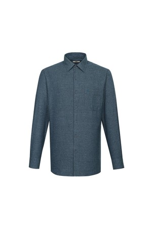 기모 폴리혼방 솔리드 라이크 캐주얼 셔츠 레귤러핏