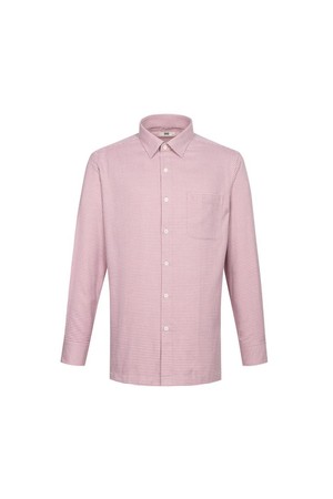 기모 폴리혼방 이지케어 마이크로체크 셔츠 레귤러핏