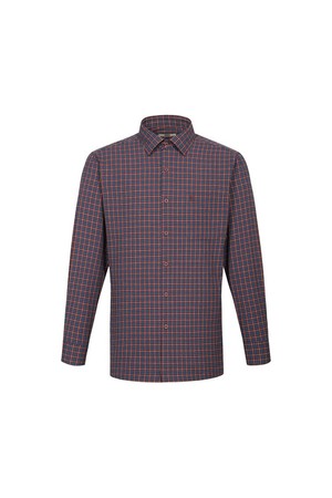 기모 폴리혼방 이지케어 스몰체크 셔츠 레귤러핏