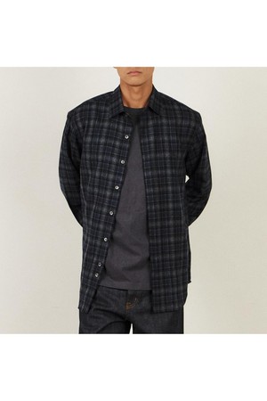 울100 워셔블 미디움체크 셔츠 레귤러핏