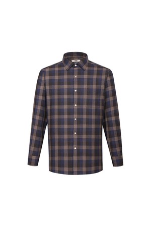 울100 워셔블 미디움체크 셔츠 레귤러핏