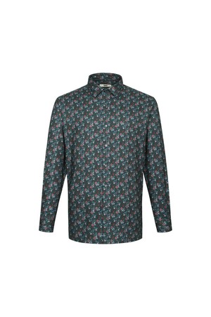 기모 레이온혼방 프린트 캐주얼 셔츠 레귤러핏