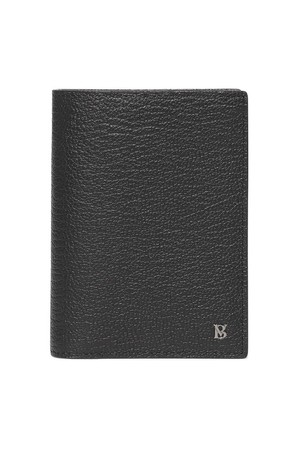 고트 엠보 명함 중지갑 BLACK