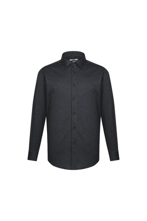 노케어 스트레치 헤링본 프린트 셔츠 컴포트슬림핏