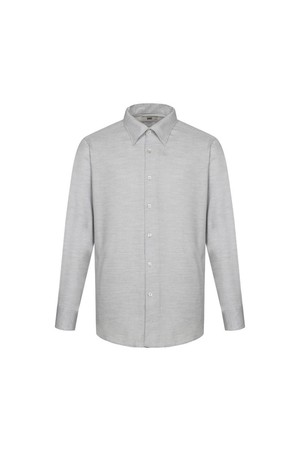 기모 면혼방 솔리드패턴 드레스셔츠 컴포트슬림핏