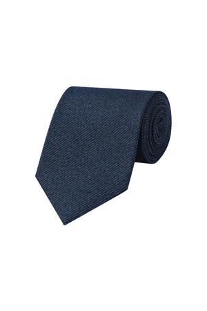 실크혼방 큐빅 로고 원포인트 넥타이 민트