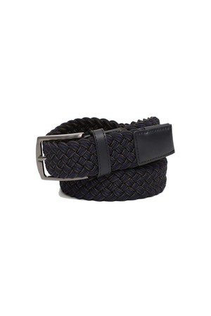 엘라스틱 위빙 투톤 벨트 네이비