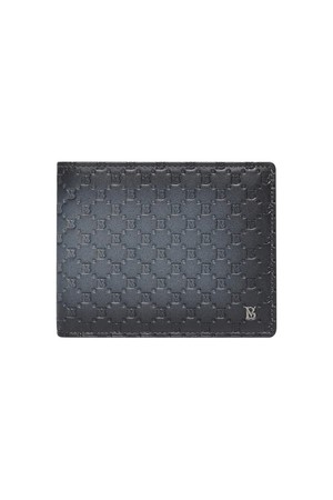 알렉스 소프트 엠보 반지갑 블랙