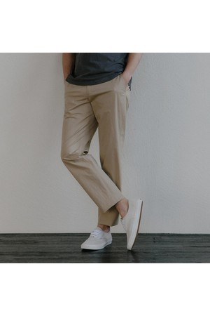 노턱 코튼 치노 팬츠 베이지