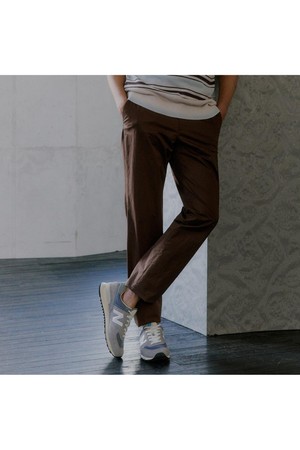노턱 코튼 치노 팬츠 브라운