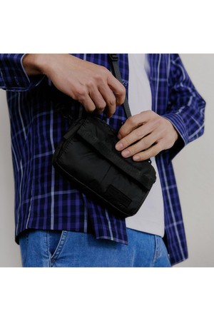 립스탑 트래블 파우치 크로스백 블랙