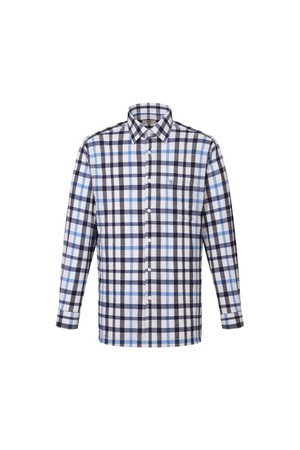 울혼방 이지케어 스트레치 스몰 체크 캐주얼셔츠 레귤러핏