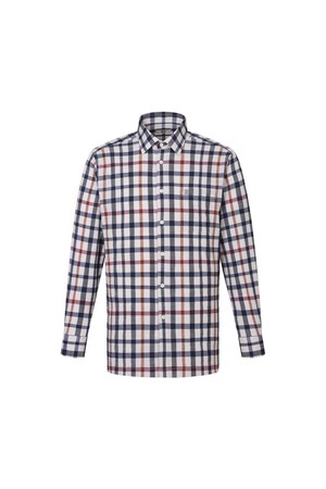 울혼방 이지케어 스트레치 스몰 체크 캐주얼셔츠 레귤러핏