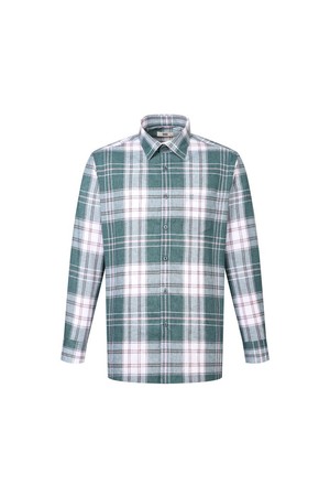 린넨혼방 빅 체크 캐주얼셔츠 레귤러핏