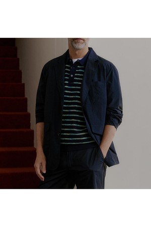 (SET-UP) 나일론 혼방 블레이저 자켓 네이비