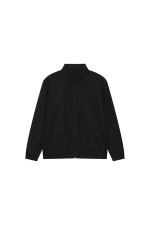 나일론 하이넥 바람막이 자켓 블랙