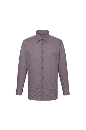 면100 폴리곤 프린트 드레스셔츠 레귤러핏