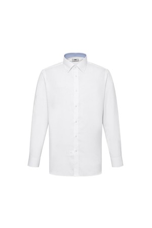 레이온혼방 이지케어 배색카라 솔리드 드레스셔츠 컴포트슬림핏