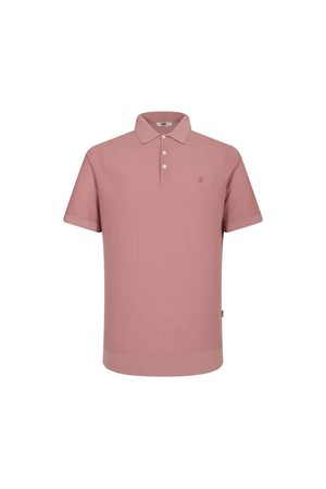 면혼방 와플 조직감 반팔 카라니트