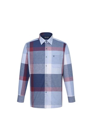 린넨혼방 슈퍼빅체크 캐주얼 셔츠 레귤러핏