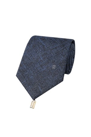 실크혼방 텍스처 솔리드 넥타이 그레이