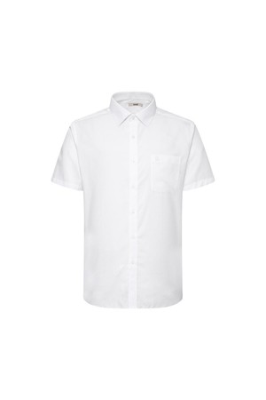 [26SS] 면혼방 솔리드 드레스 반팔셔츠 레귤러핏