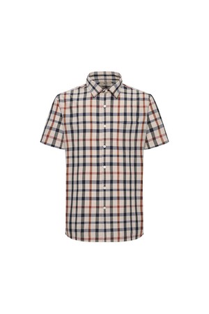 면혼방 하우스체크 캐주얼 반팔셔츠 레귤러핏