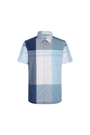 면혼방 슈퍼빅체크 캐주얼 반팔셔츠 레귤러핏