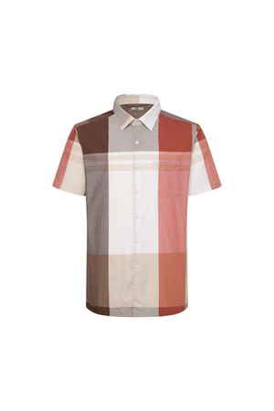 면혼방 슈퍼빅체크 캐주얼 반팔셔츠 레귤러핏