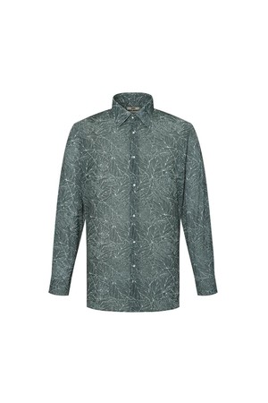 이지케어 스트레치 보타니컬 프린팅 드레스 긴팔셔츠 컴포트슬림핏