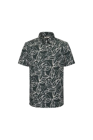 면100 트로피컬 프린팅 캐주얼 반팔셔츠 레귤러핏