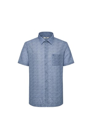 시어서커 노케어 도트 올오버 프린팅 캐주얼 반팔셔츠 레귤러핏