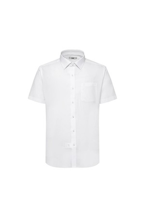 레이온혼방 이지케어 솔리드 드레스 반팔셔츠 레귤러핏