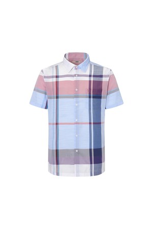 울혼방 이지케어 슈퍼빅체크 캐주얼 반팔셔츠 레귤러핏