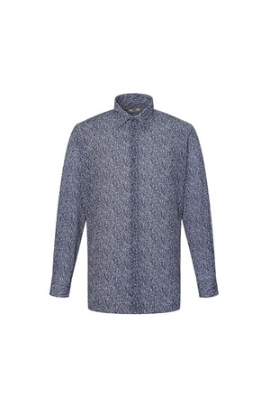 이지케어 스트레치 폴리곤 프린팅 드레스 긴팔셔츠 레귤러핏