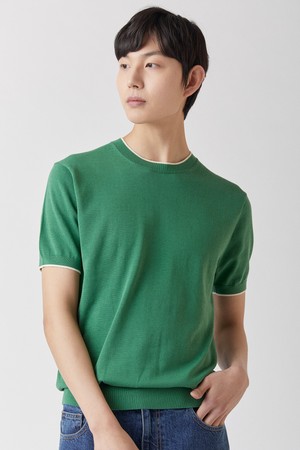 울트라파인 실켓 라운드니트 그린_안티필링