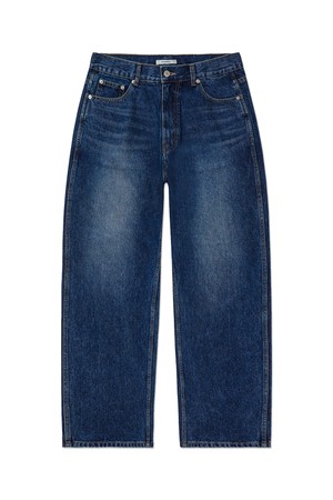 페이드 파이브포켓 데님팬츠 레귤러핏_FIT5 미디움블루