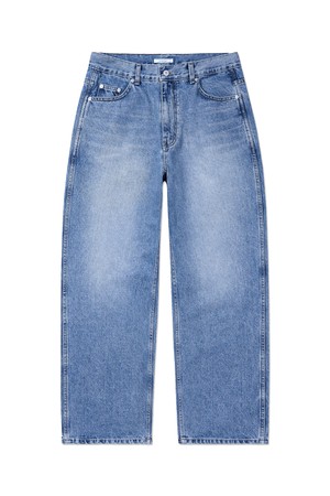 페이드 파이브포켓 데님팬츠 레귤러핏_FIT5 라이트블루