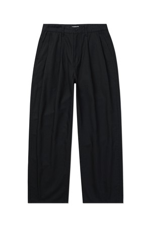 반셋 블랙 헤링본 코튼팬츠 릴렉스핏_FIT5 블랙