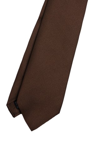 [MADE IN ITALY] 솔리드 실크타이 브라운