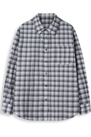 [SUNWELL 일본 수입원단] 코튼 도비 릴렉스드 셔츠