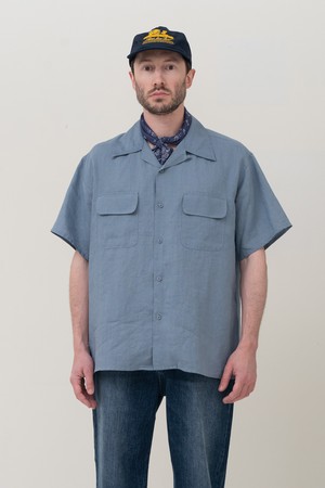 라미 오픈카라 하프 셔츠