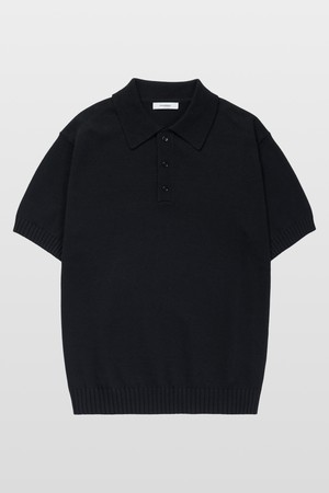 소프트코튼100 3PLY 폴로 반팔니트 블랙