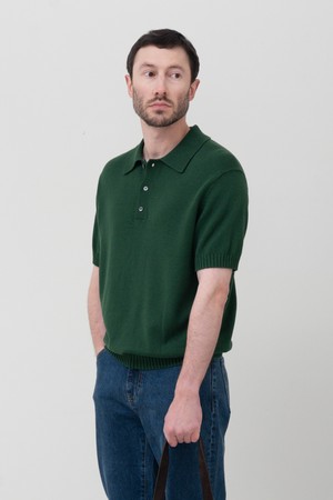 소프트코튼100 3PLY 폴로 반팔니트 그린