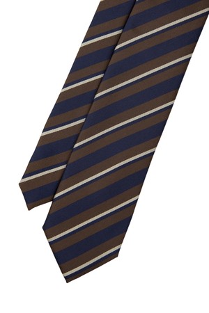 매너그램 레드 뉴 프레피 멀티 스트라이프 브라운네이비화이트